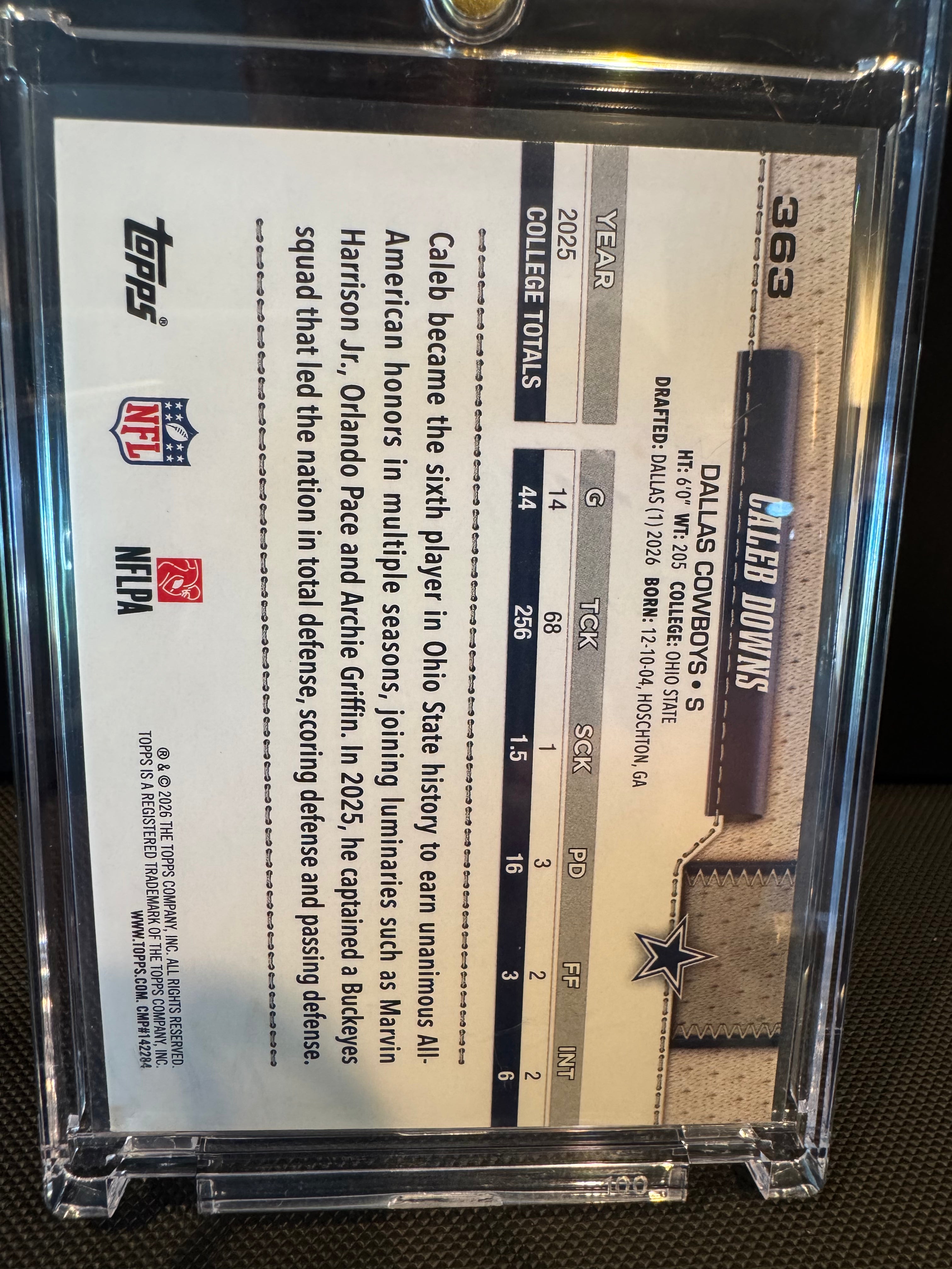 🔥 2026 Topps Flagship Caleb Downs Aqua SSP Rookie 🔥